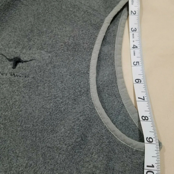 Patagonia Men’s Classic Synchilla " Fort Worth " Gray Fleece Vest Large  Texas L - Picture 8 of 11